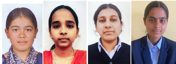 Anjali got first, Muskan Komal Kanth got second and Anuradha got third.